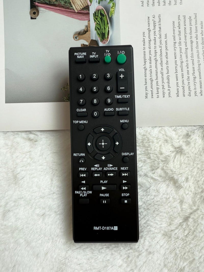 BOMAZ RMT-D187A Replacement Remote Control for Sony DVP-SR200 DVP-SR200B DVP-SR200P DVP-SR200P DVP-SR400P DVP-NS611H DVP-NS710 DVP-NS710H DVP-SR500H CD DVD Player - Image 5